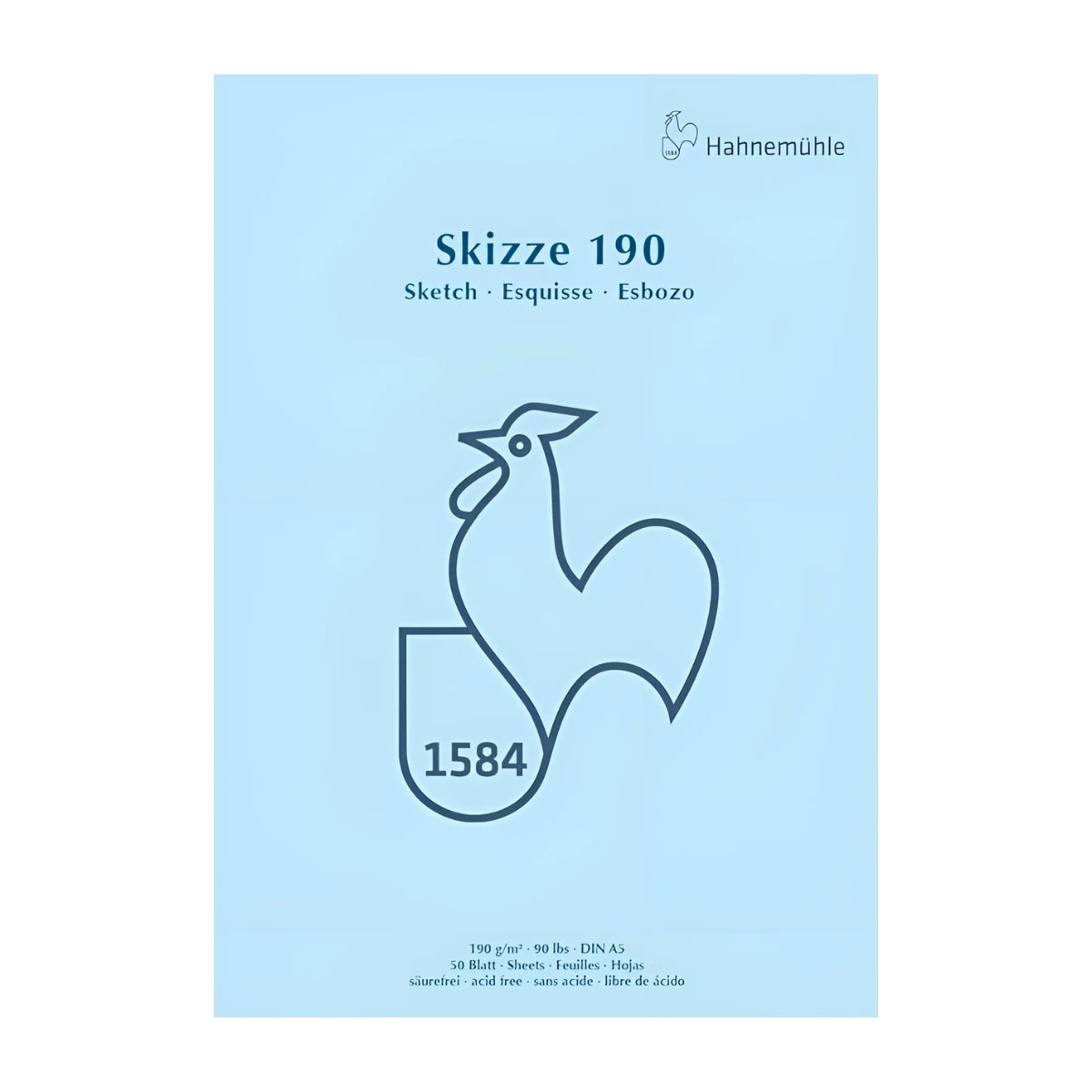Bloco de Papel para Desenho Hahnemühle Skizze Sketch 190g/m² Com 50 Folhas