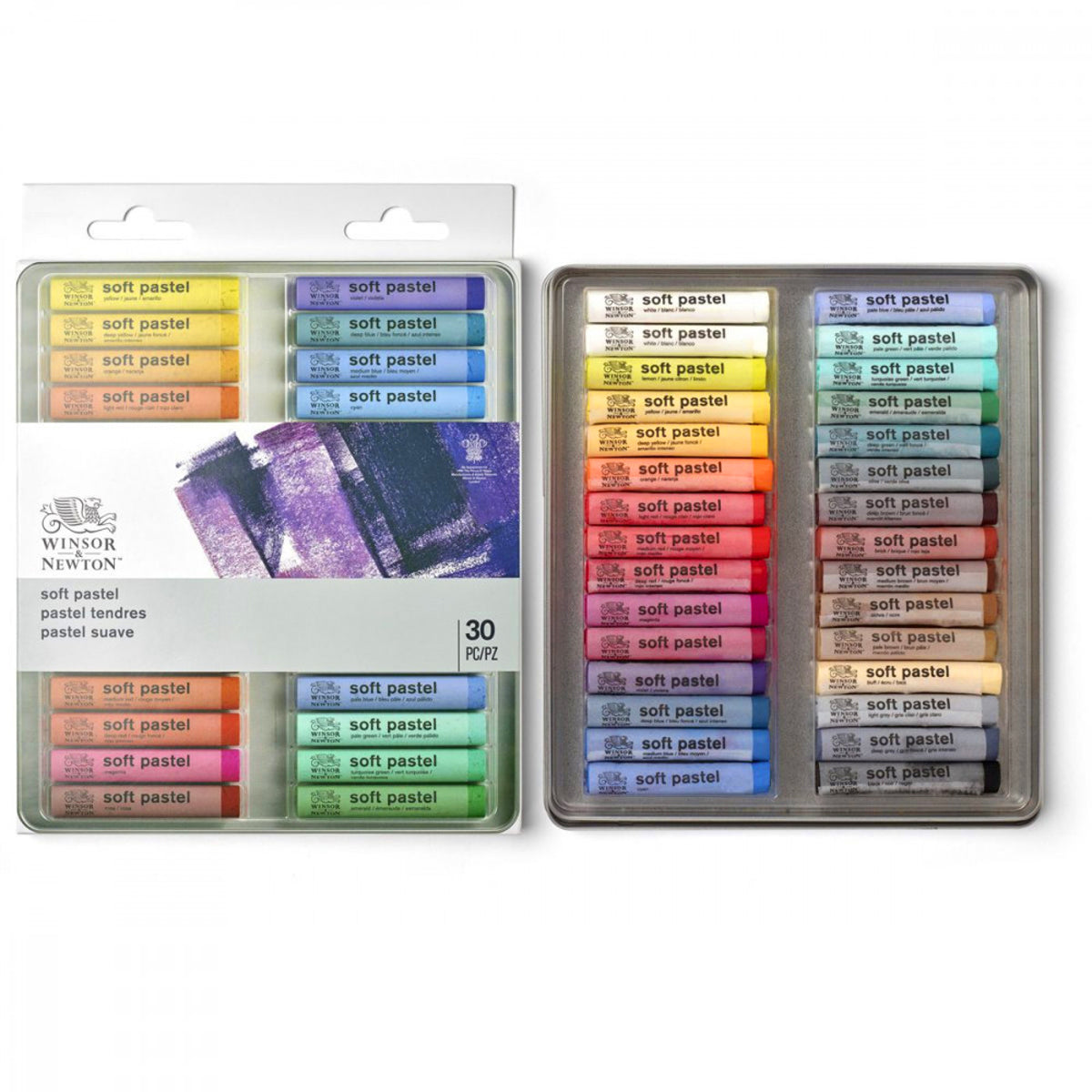 Estojo Giz Pastel Seco Soft Winsor & Newton com 30 Cores