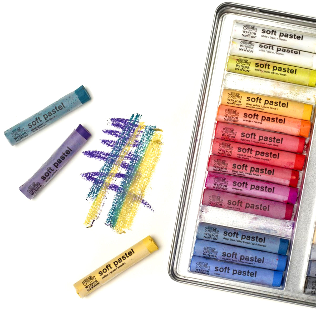 Estojo Giz Pastel Seco Soft Winsor & Newton com 30 Cores
