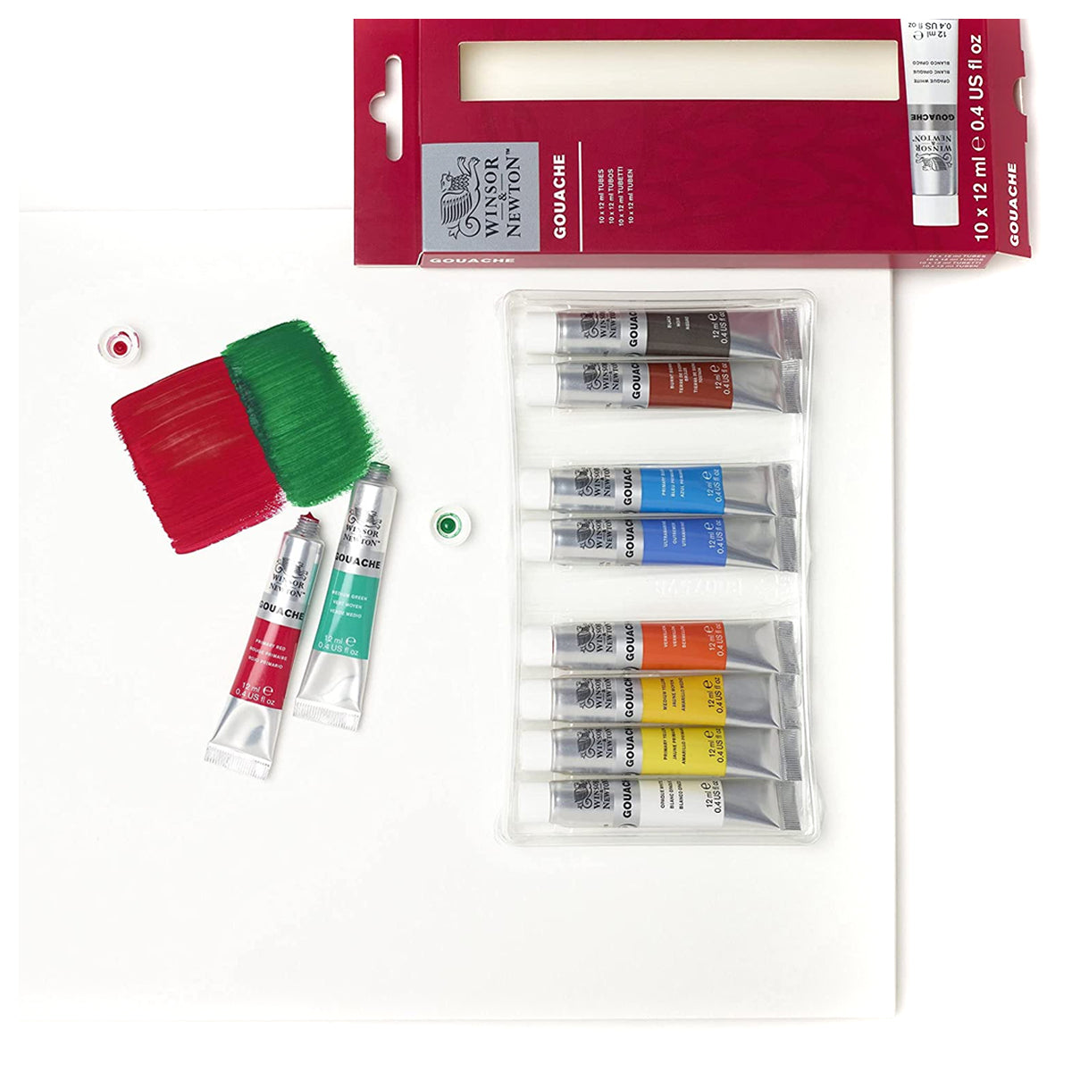 Estojo Tinta Guache Winsor & Newton 12ml com 10 Cores