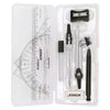 Kit Geométrico Escolar com Régua, Esquadros, Compasso e Lapiseira 10 Peças - Acrilex
