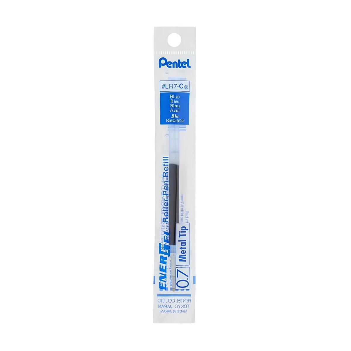 Refil Energel 0,7mm Azul - Pentel