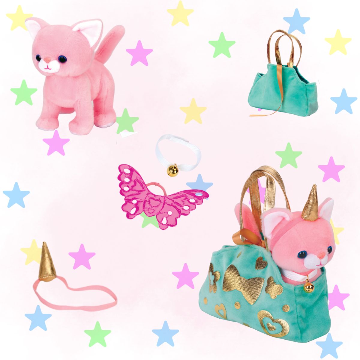 Kit Gatinho de Pelúcia para Decorar Creativity For Kids 6221900 - Faber-castell