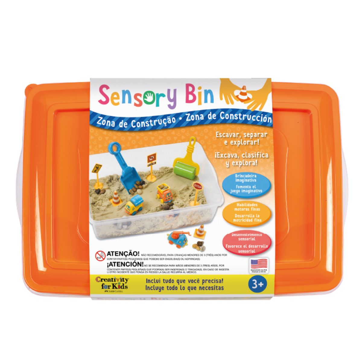 Caixa Sensorial Construção Creativity For Kids 6279900 - Faber-castell