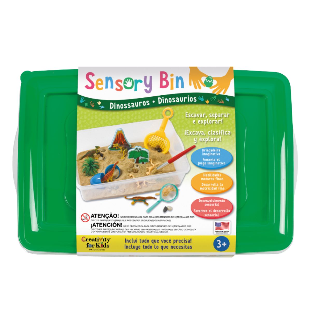 Caixa Sensorial Escavação de Dinossauros Creativity For Kids 6283900 - Faber-castell