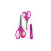 Kit Tesouras Glitter Rosa com 3 Peças para Costura Bordado Scrapbooking e Artesanato - Círculo