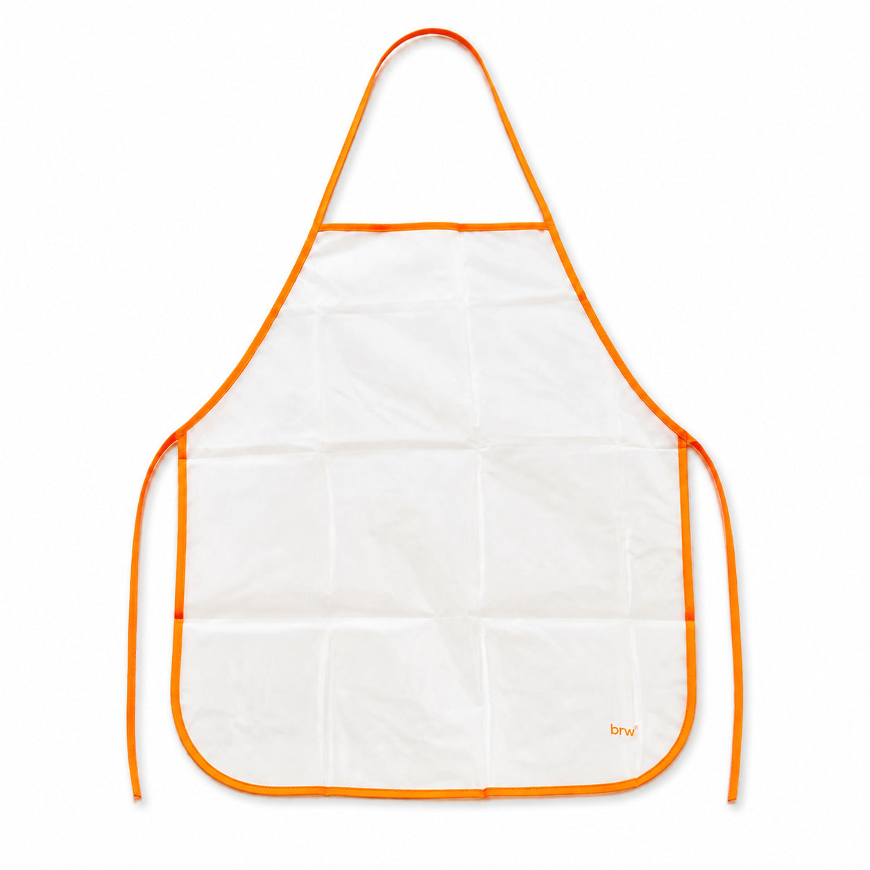 Avental Infantil Plástico Branco 48x39cm para Pintura e Atividades Artísticas - Brw