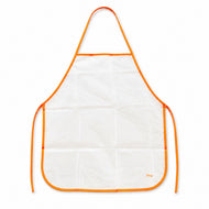 Avental Infantil Plástico Branco 48x39cm para Pintura e Atividades Artísticas - Brw