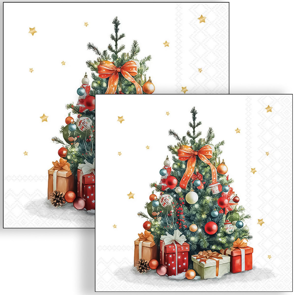 Guardanapo para Decoupage Ambiente 33x33cm com 20 Unidades - Árvore de Natal