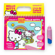 Livro de Colorir com Água Opp Bag 4 Páginas Hello Kitty + Pincel 91676 - Leo & Leo