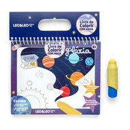 Livro de Colorir com Água Opp Bag 4 Páginas Galáxia + Pincel 91675 - Leo & Leo