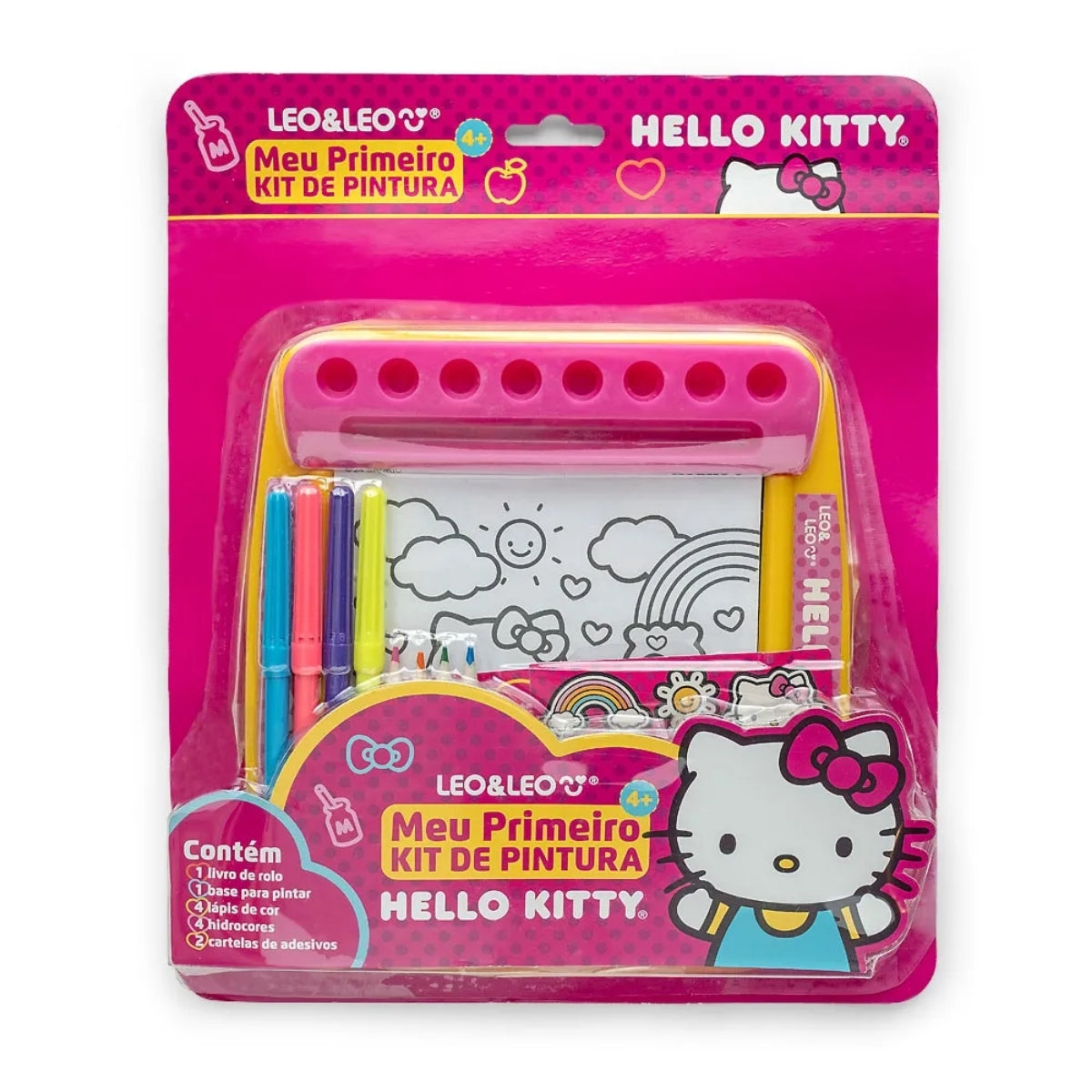 Meu Primeiro Kit de Pintura Hello Kitty com 12 peças - Leo & Leo 91718