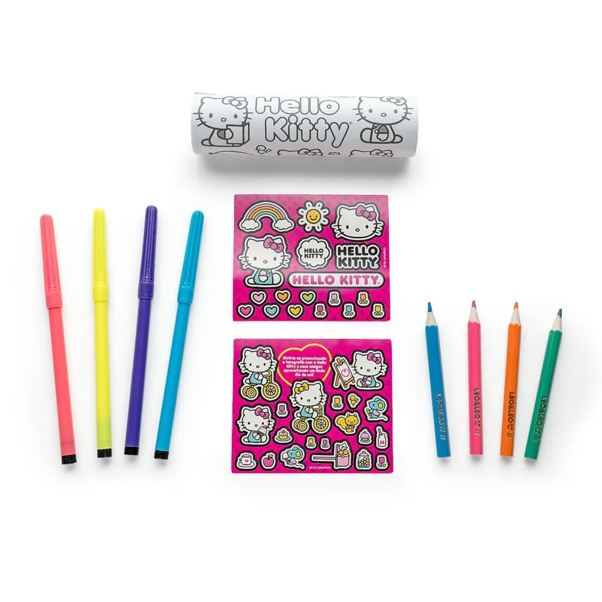 Meu Primeiro Kit de Pintura Hello Kitty com 12 peças - Leo & Leo 91718