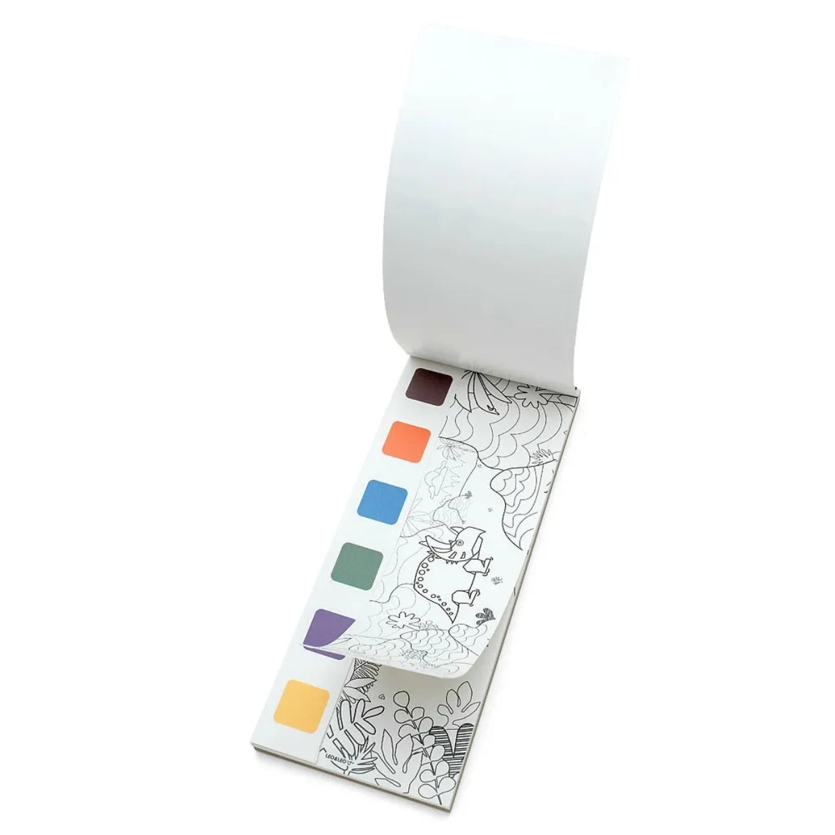 Bloco de Colorir com Aquarela Opp Bag Dino + Pincel - Leo & Leo 91824