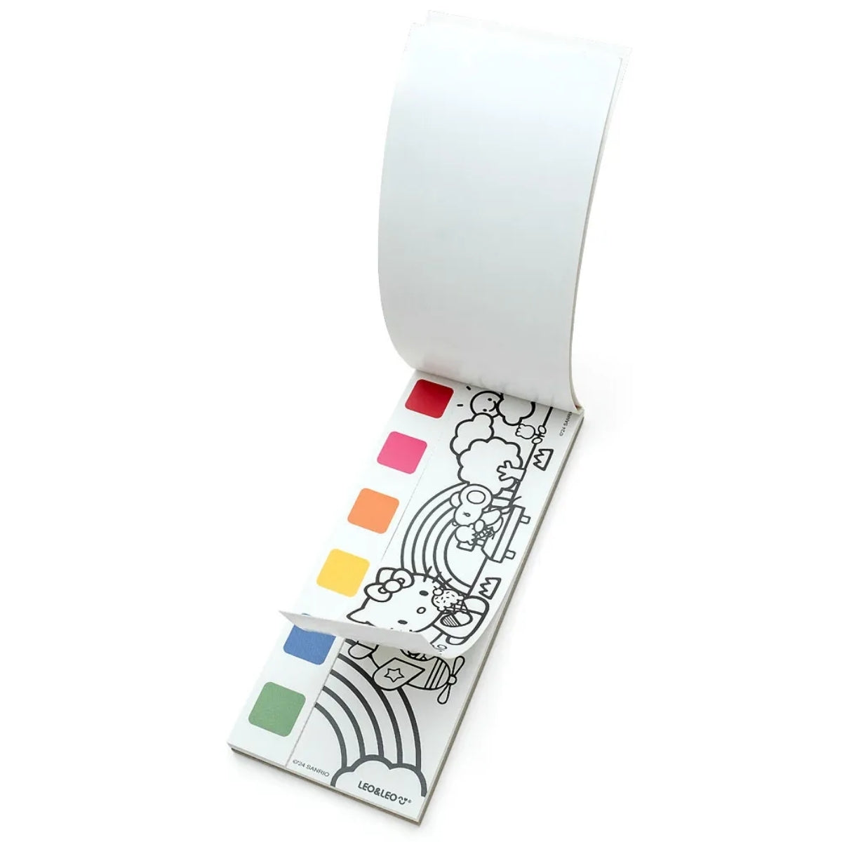 Bloco de Colorir com Aquarela Opp Bag Hello Kitty + Pincel - Leo & Leo 91825