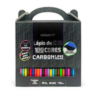 Estojo Lápis de Cor Carbon com 100 Cores 94420 - Leo & Leo