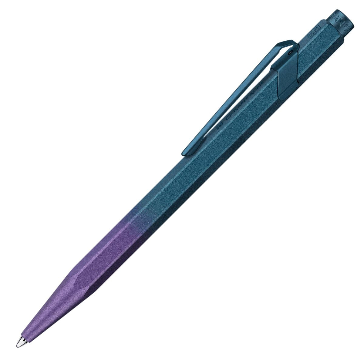 Caneta Esferográfica 849 Caran D'ache Claim Your Style com Estojo de Lata  - Purple Ocean