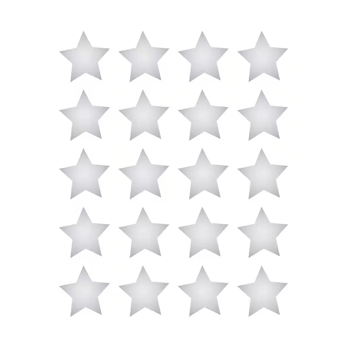 Etiqueta Adesiva Estrela Prata 18,79mm com 100 Unidades para Decoração e Personalização - Pimaco