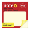 Bloco Notas Adesivas Eco Amarelo Pastel 7,6 X 7,6cm com 100 Folhas - Molin