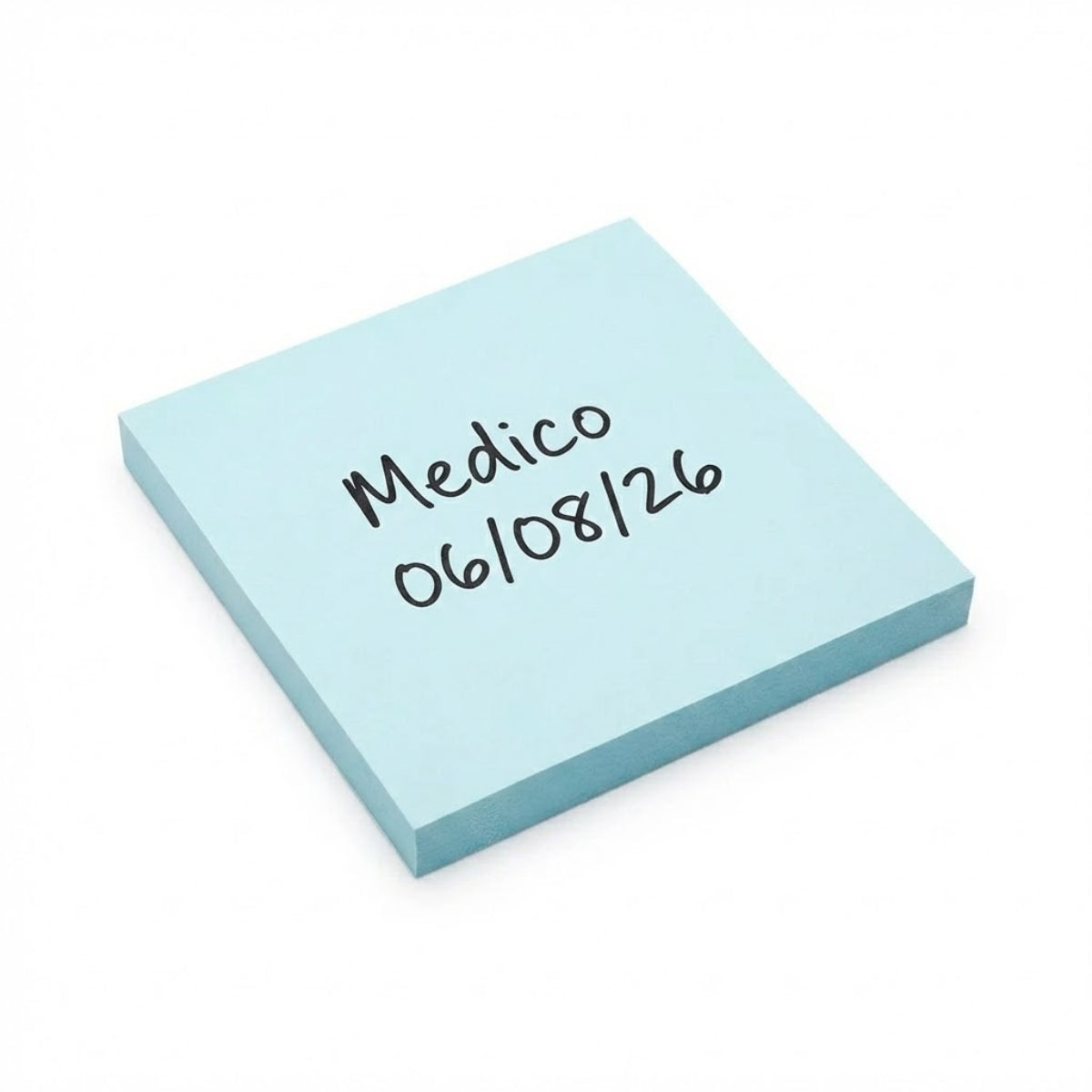 Bloco Notas Adesivas Eco Azul Pastel 7,6 X 7,6cm com 100 Folhas - Molin