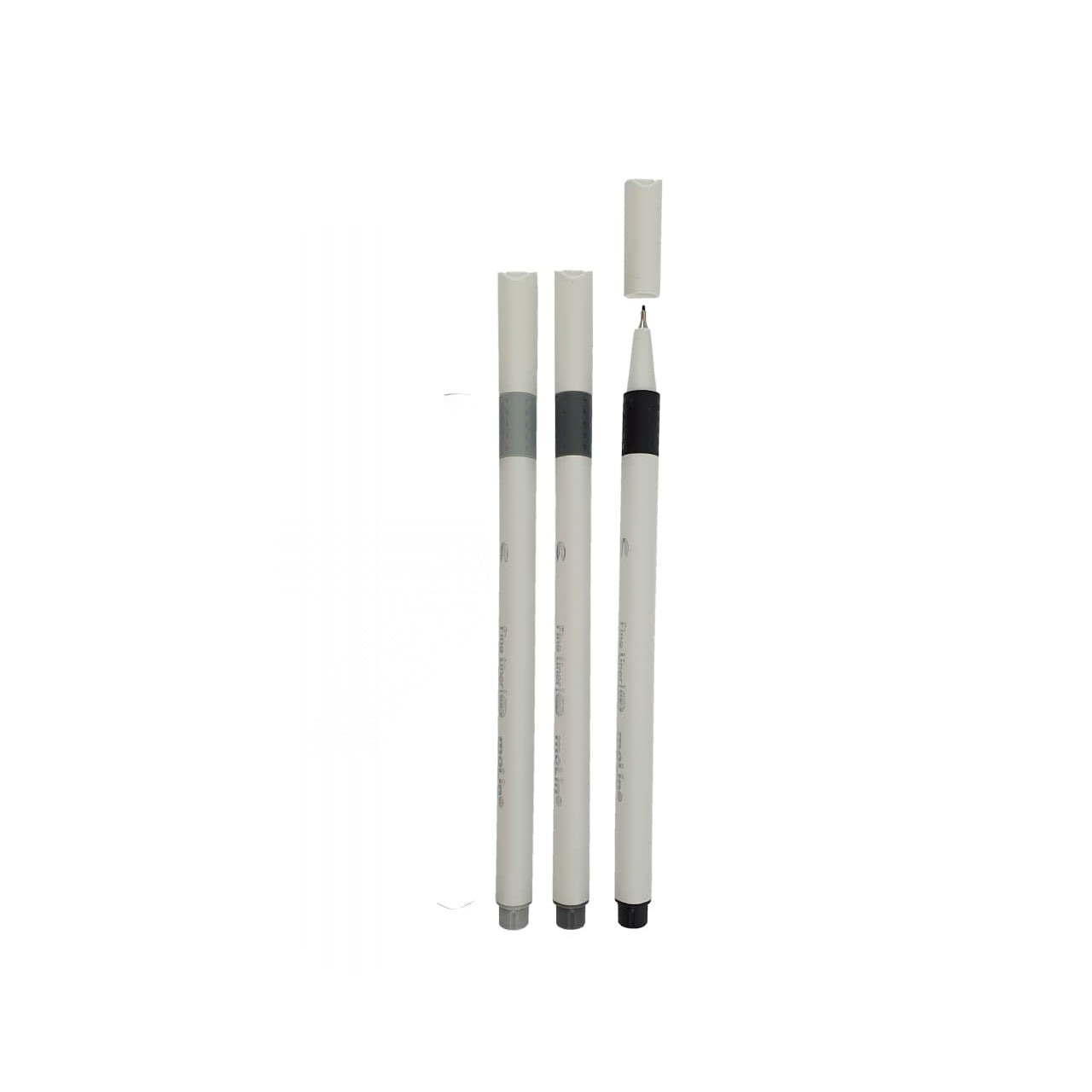 Estojo Caneta Fineliner Ponta 0,4 com 6 Cores Tons Marrom/preto - Molin