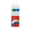 Estojo Caneta Fineliner Ponta 0,4 com 6 Cores Tons Azul/verde - Molin