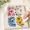 Transfer de Imagem Big Rosas Girassol Borboleta 19,5x29,5cm para Artesanato e Decoração Tib-010 - Litoarte