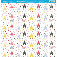 Papel para Scrapbook Essencial Mundo Magico Castelo 30,5x30,5cm Se-025 - Litoarte