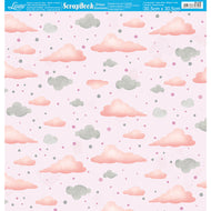 Papel para Scrapbook Essencial Coleção Pacotinho de Amor Menina 30,5x30,5cm para Scrapbook e Papelaria Criativa Se-028 - Litoarte