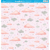 Papel para Scrapbook Essencial Coleção Pacotinho de Amor Menina 30,5x30,5cm para Scrapbook e Papelaria Criativa Se-028 - Litoarte