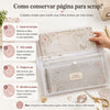 Papel para Scrapbook Essencial Coleção Pacotinho de Amor Menina 30,5x30,5cm para Scrapbook e Papelaria Criativa Se-028 - Litoarte
