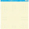Papel para Scrapbook Essencial Poa Branco e Amarelo 30,5x30,5cm para Scrapbook e Papelaria Criativa Se-007 - Litoarte