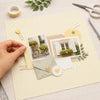 Papel para Scrapbook Essencial Poa Branco e Amarelo 30,5x30,5cm para Scrapbook e Papelaria Criativa Se-007 - Litoarte