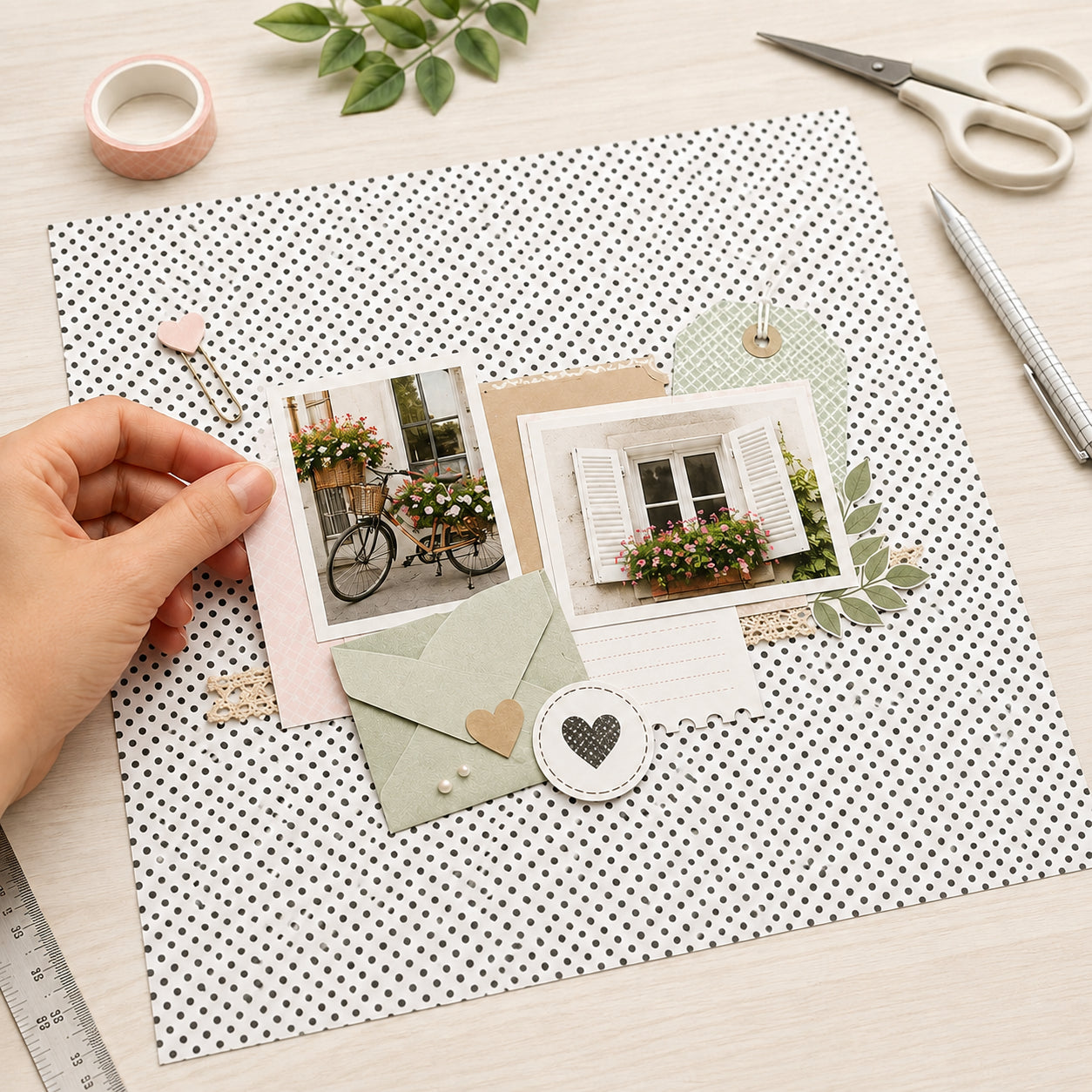 Planner Semanal Floral 22 P 30,5x30,5cm para Scrapbook e Papelaria Criativa Se-006 - Litoarte