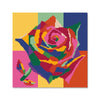 Kit de Pintura com Diamante 30x30cm - Flor Vibrante