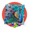 Kit de Pintura com Diamante 45x45cm - Pavão Azul