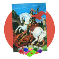 Kit de Pintura com Diamante 30x42cm - São Jorge