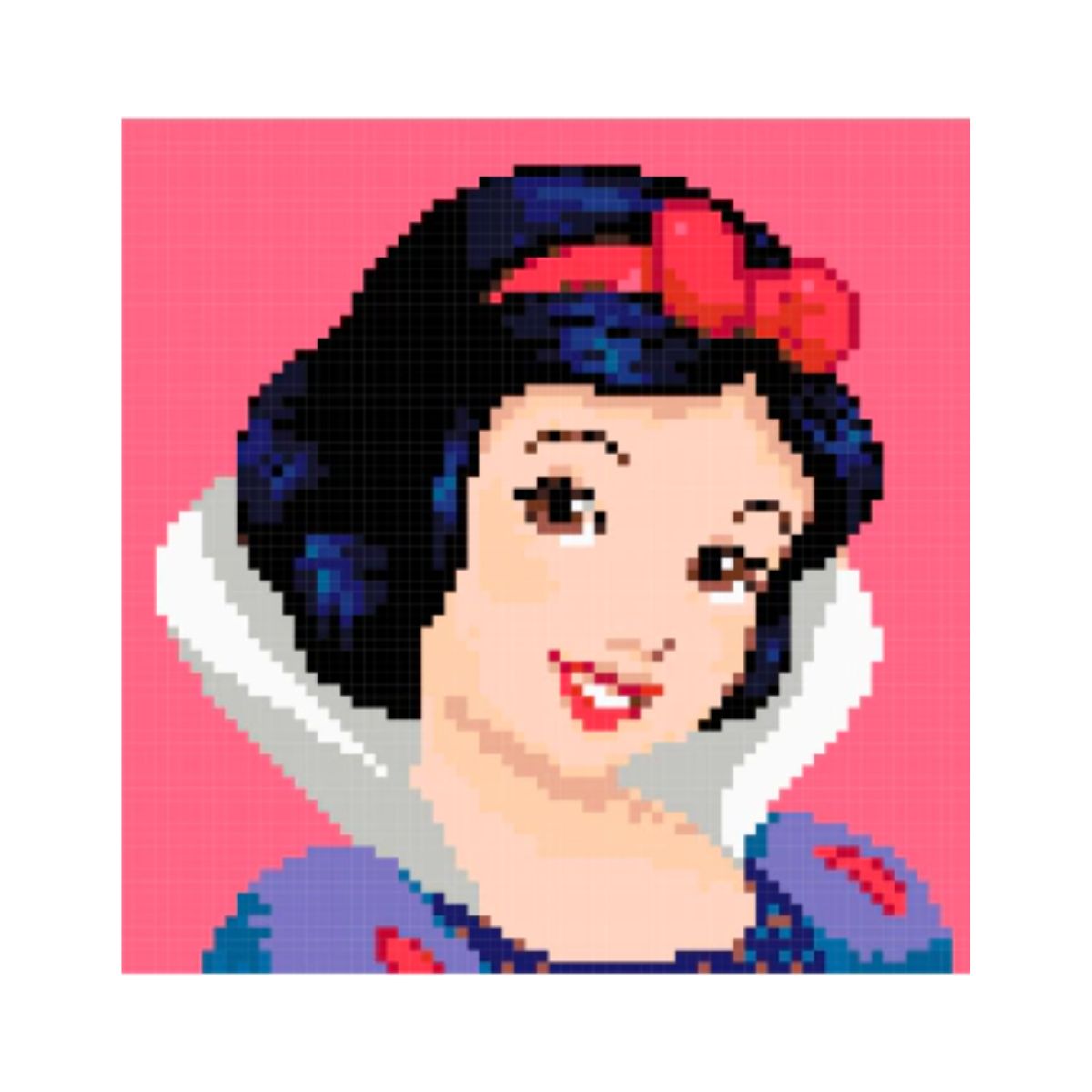 Kit de Pintura com Diamante 21x21cm - Branca de Neve