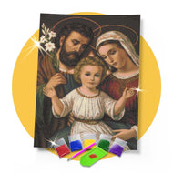 Kit de Pintura com Diamante 42x60cm - Santa Família