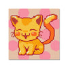 Kit de Pintura com Diamante 21x21cm - Gatinho Feliz