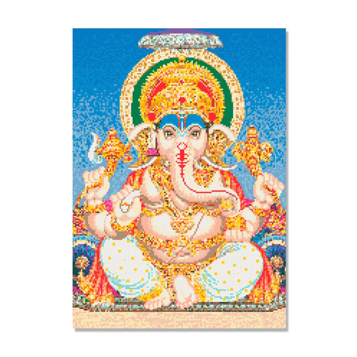 Kit de Pintura com Diamante 42x60cm - Ganesha