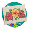 Kit de Pintura com Diamante 30x21cm - Três Hibiscos