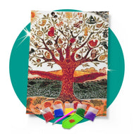 Kit de Pintura com Diamante 42x60cm - Arvore da Vida