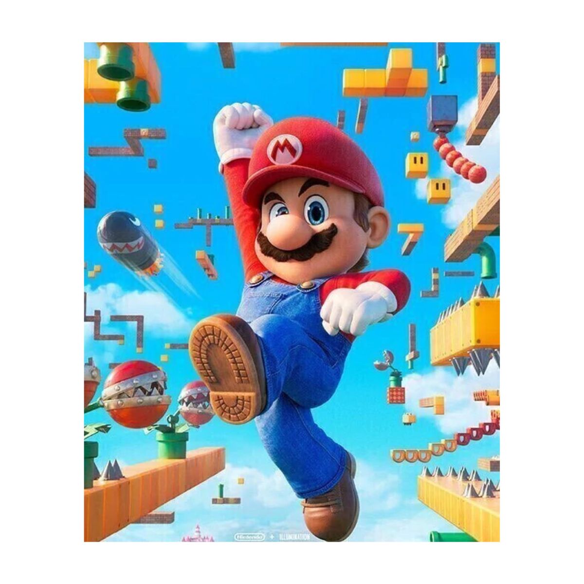 Kit de Pintura com Diamante 42x60cm - Super Mario Bros
