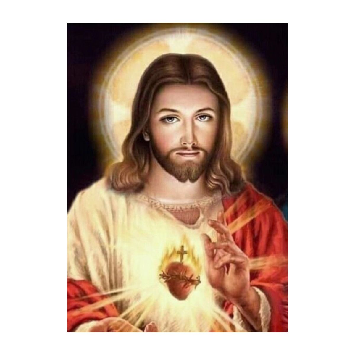Kit de Pintura com Diamante 42x60cm - Jesus Luz
