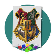 Kit de Pintura com Diamante 42x60cm - Casas Harry Potter