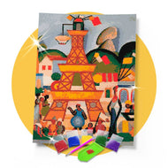 Kit de Pintura com Diamante 42x60cm - Tarsila do Amaral Carnaval em Madureira