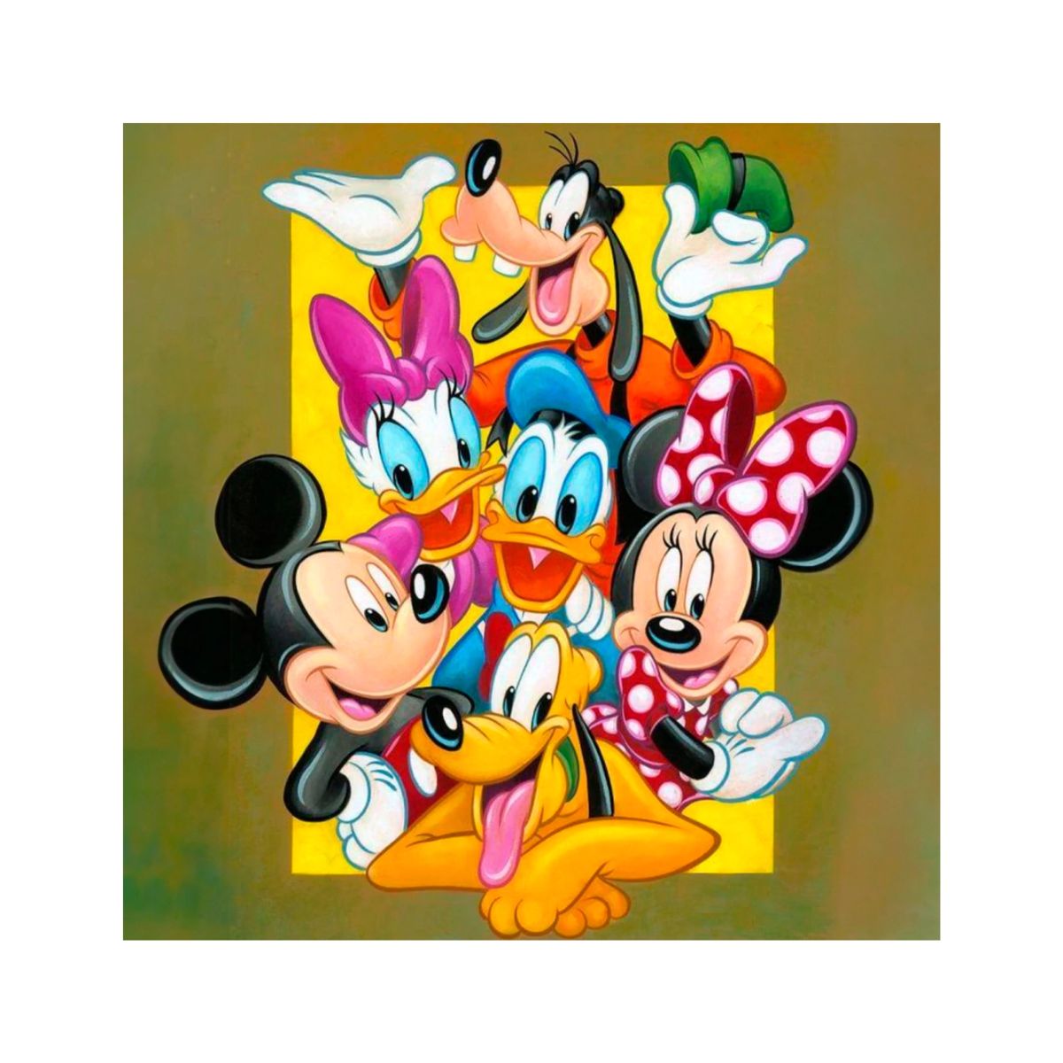 Kit de Pintura com Diamante 60x60cm - Amigos Disney