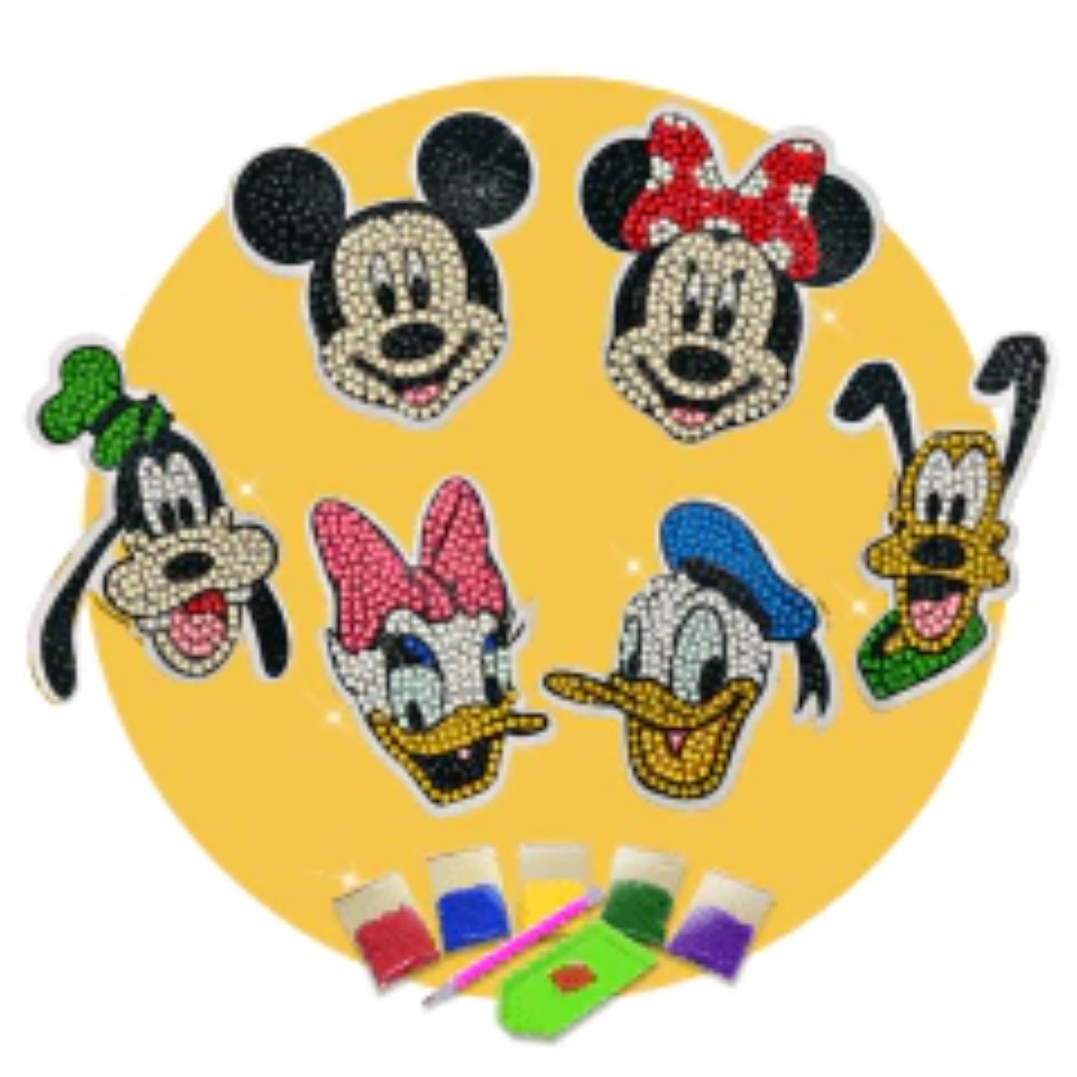 Kit de Pintura com Diamante Stickers - Personagens Mickey Mouse