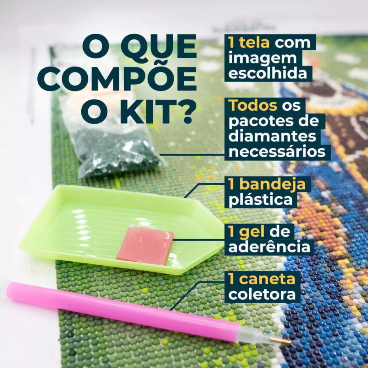 Kit de Pintura com Diamante Stickers - Personagens Mickey Mouse